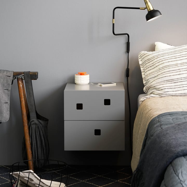 Peep S1 sängbord vägghängt, slate grey Zweed