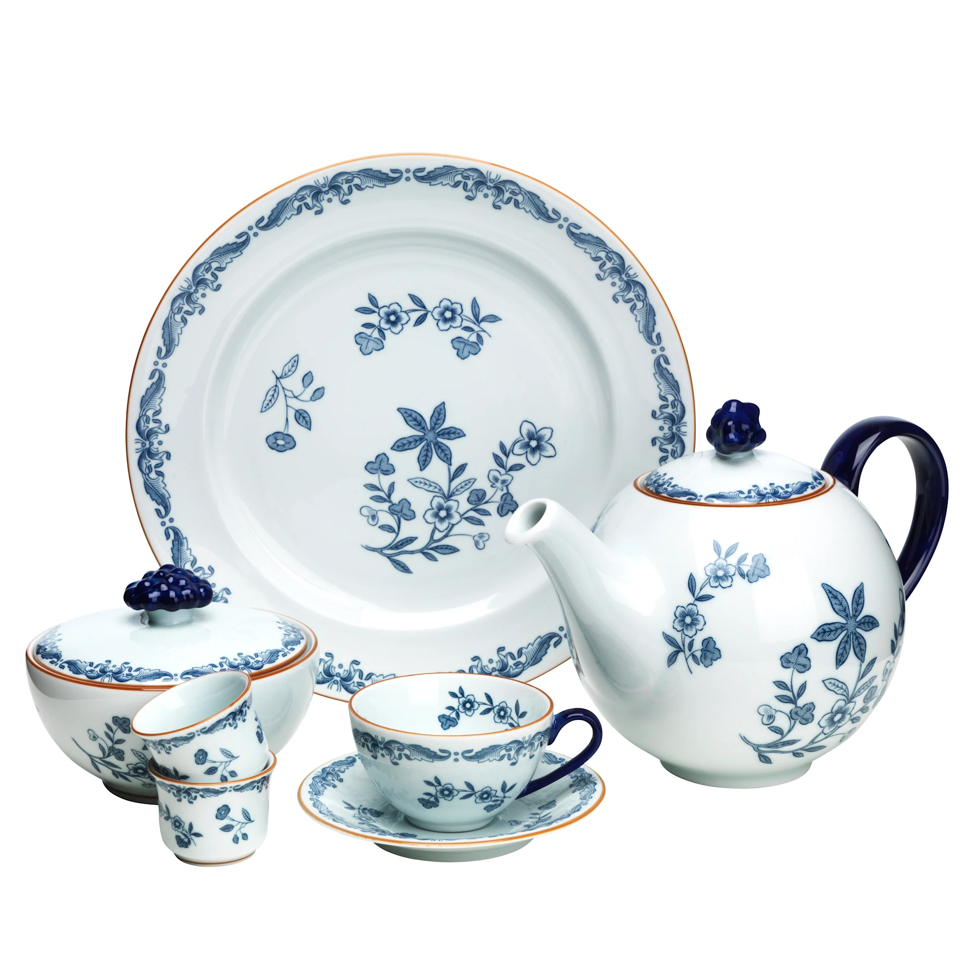 Blåvitt porslin från Rörstrand, Ostindia är en populära servis från 1930-talet.