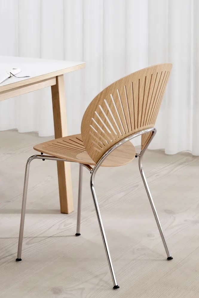 Trinidad stol är en av alla populära designstolar, denna från Fredericia formgiven av Nanna Ditzel.