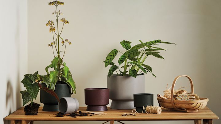 Ro krukor i återvunnen plast från Rosendahl.