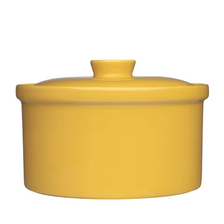 För den som gillar att laga mat och servera snyggt är Teema gryta i gult från Iittala perfekt att ge bort i julklapp.