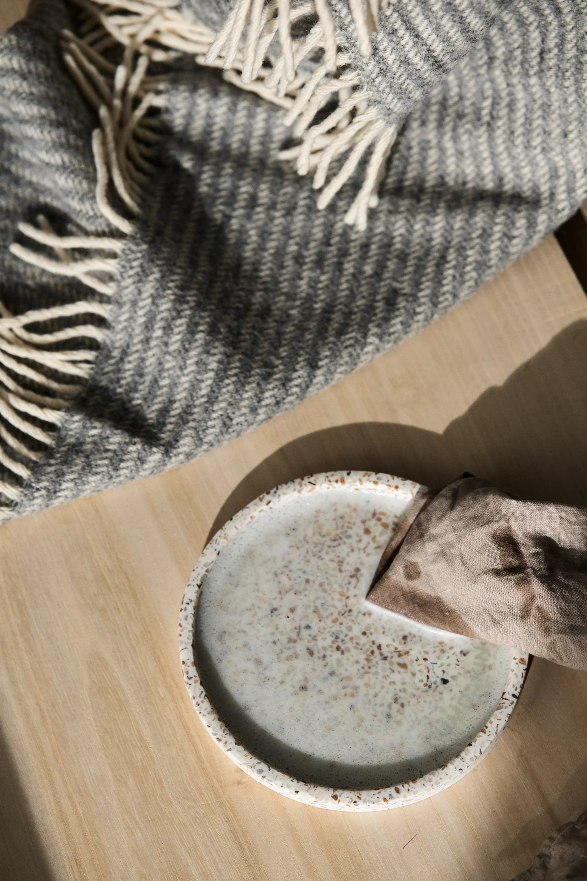 Ralph ullpläd i färgen från Klippan Yllefabrik.