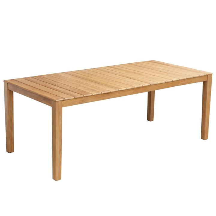Nyholm matbord i teak, ett utebord perfekt för den större balkongen eller uteplatsen, från varumärket 1898.